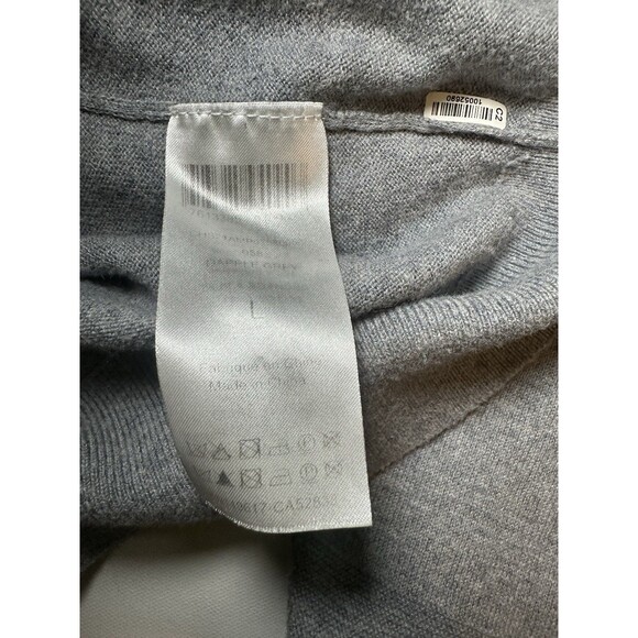 *RARE* See By Chloe Lacy Knit V-Neck Dapple Gray Sweater Women's LARGE‎ - Picture 9 of 14